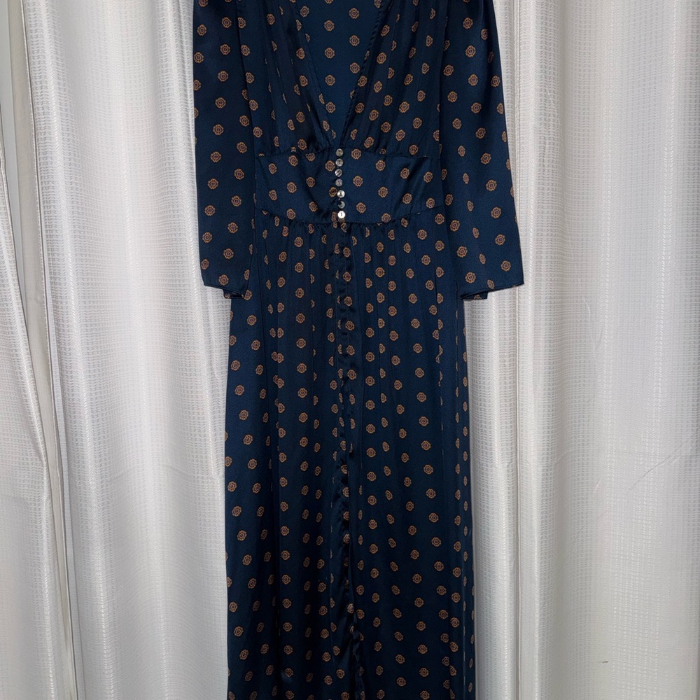 Free people Alexa duster navy blue size small women’s